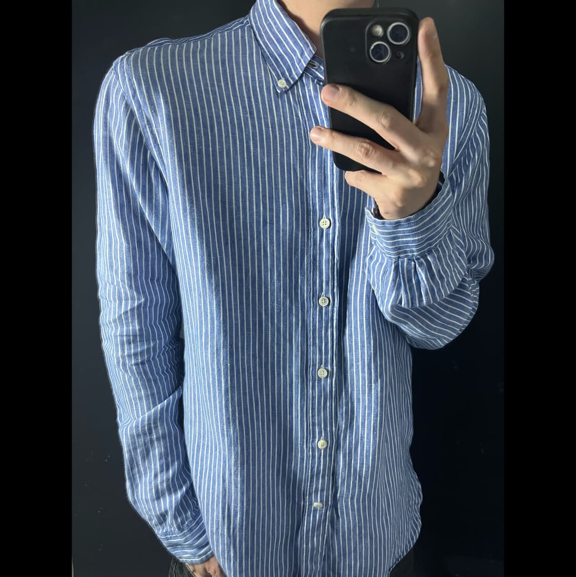 POLO 폴로 랄프로렌 스트라이프 린넨 셔츠 상품이미지1