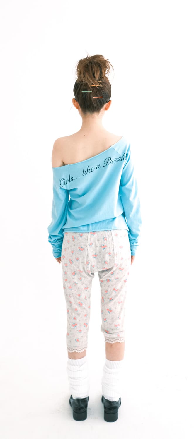 샵페어리 Cherish heart cut off t-shirt(mint) 상품이미지4