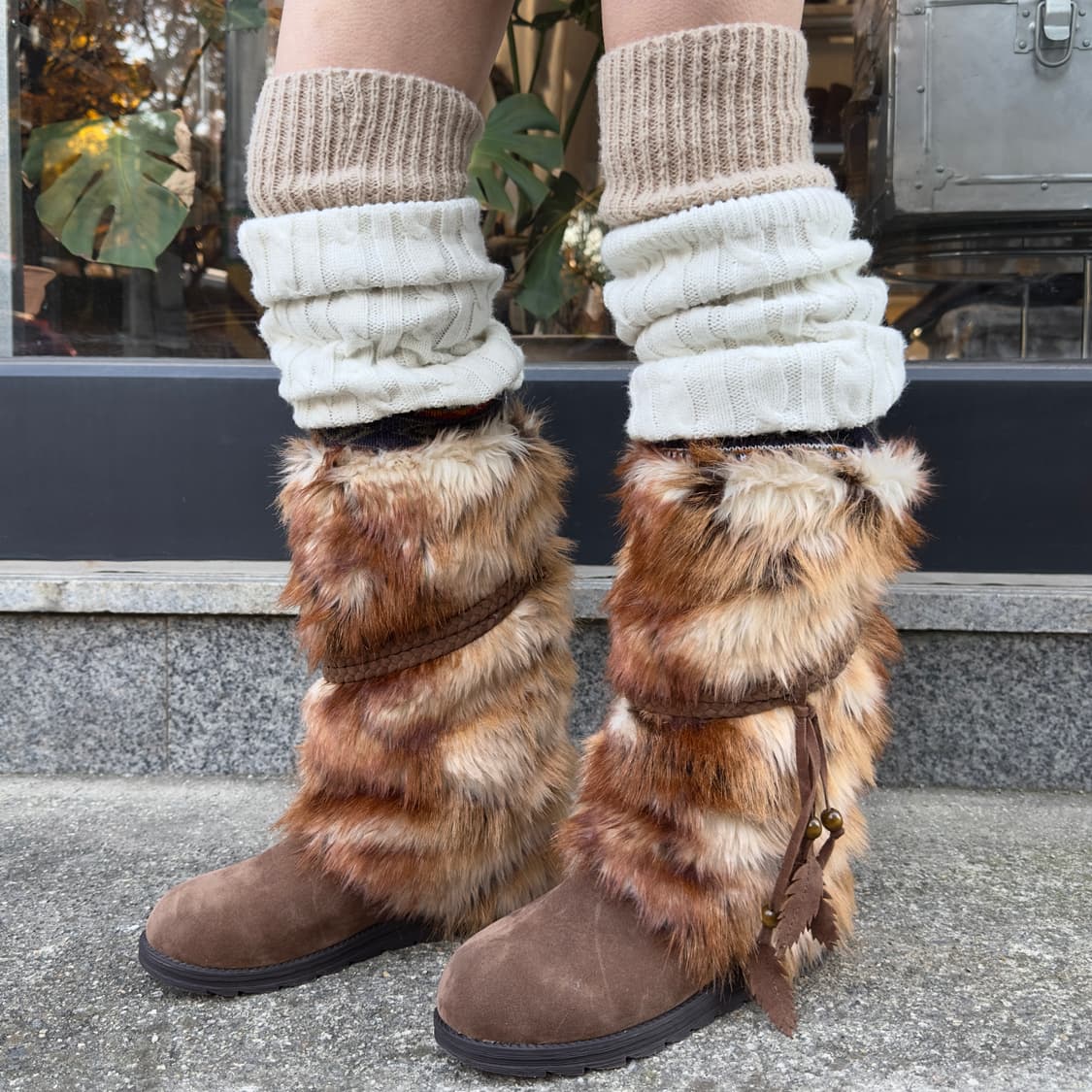 MUK LUKS 롱 퍼 랩 부츠 상품이미지5