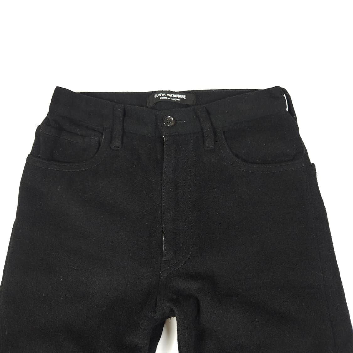 준야와타나베 꼼데가르송 울 팬츠 블랙 상품이미지2