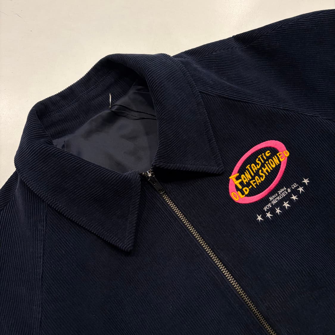 [M] 잔나비 코듀로이 블루종 바시티 자켓 네이비 D625 상품이미지3