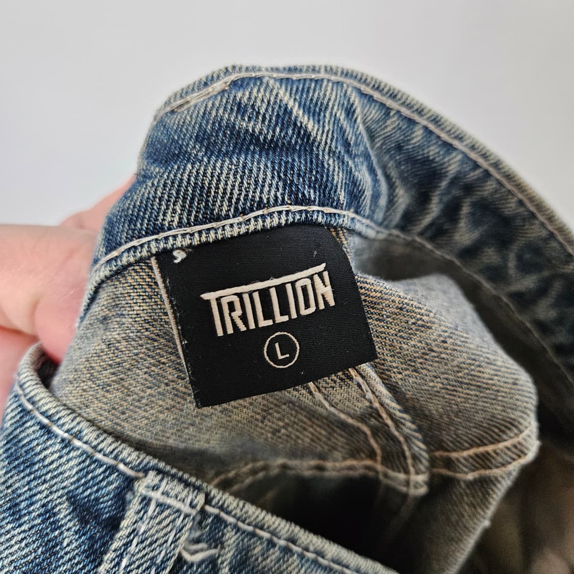 L 트릴리온 와이드핏 데님팬츠 상품이미지5