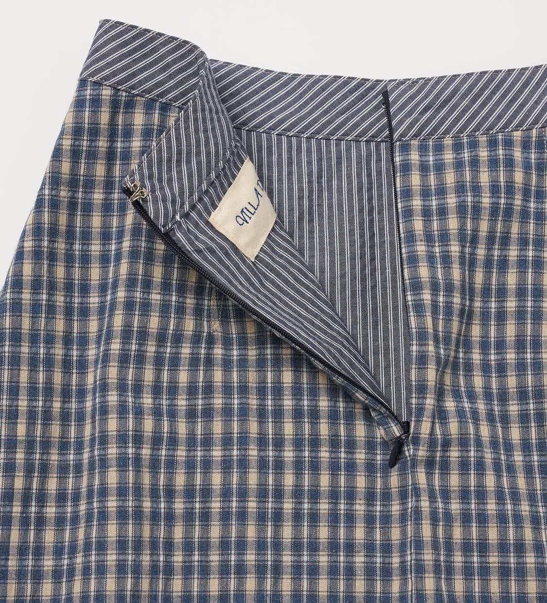 비아플레인 via pori check skirt 상품이미지10