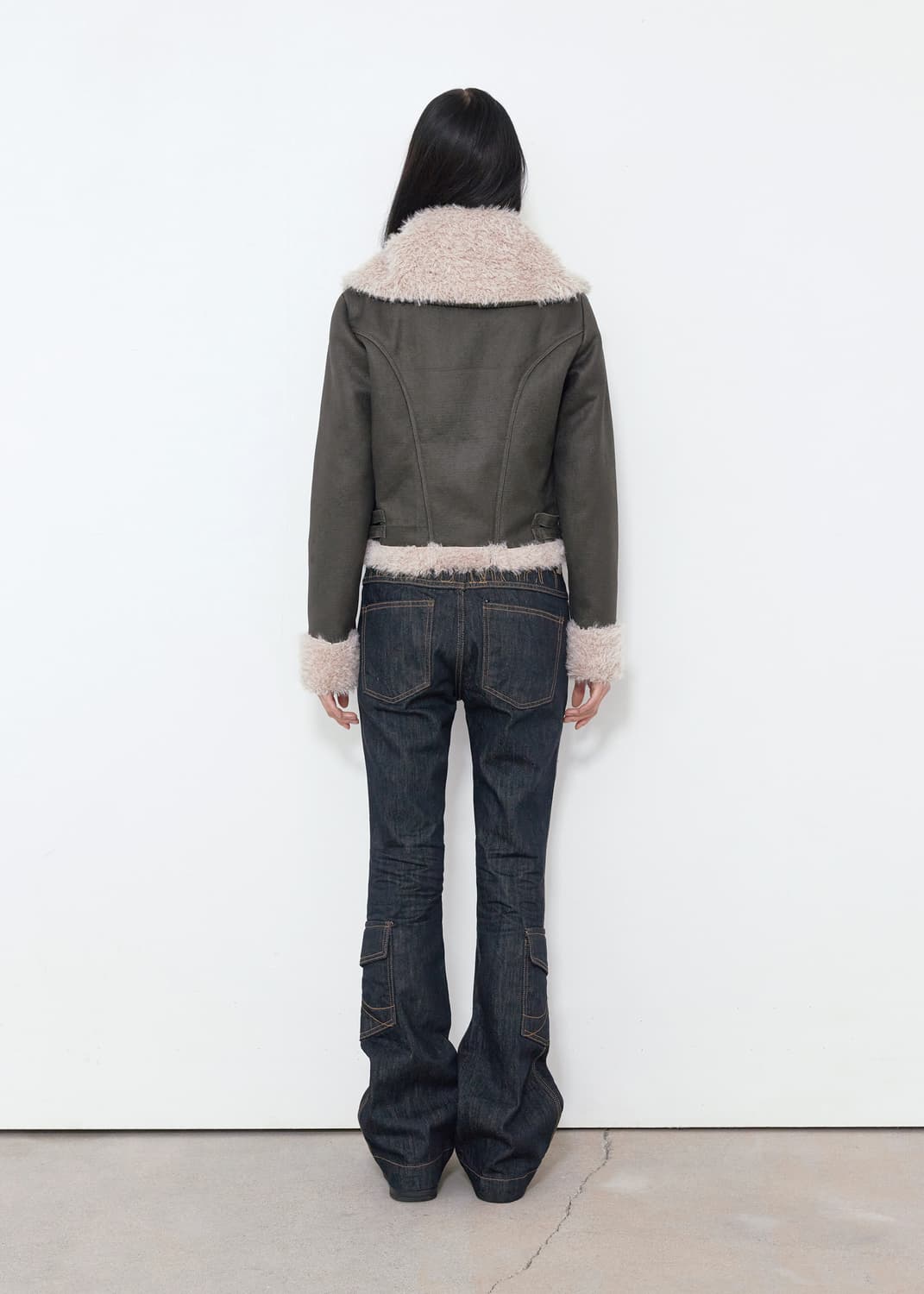 BOHEMSEO SELVEDGE CARGO BOOTCUT, BLUE 상품이미지3
