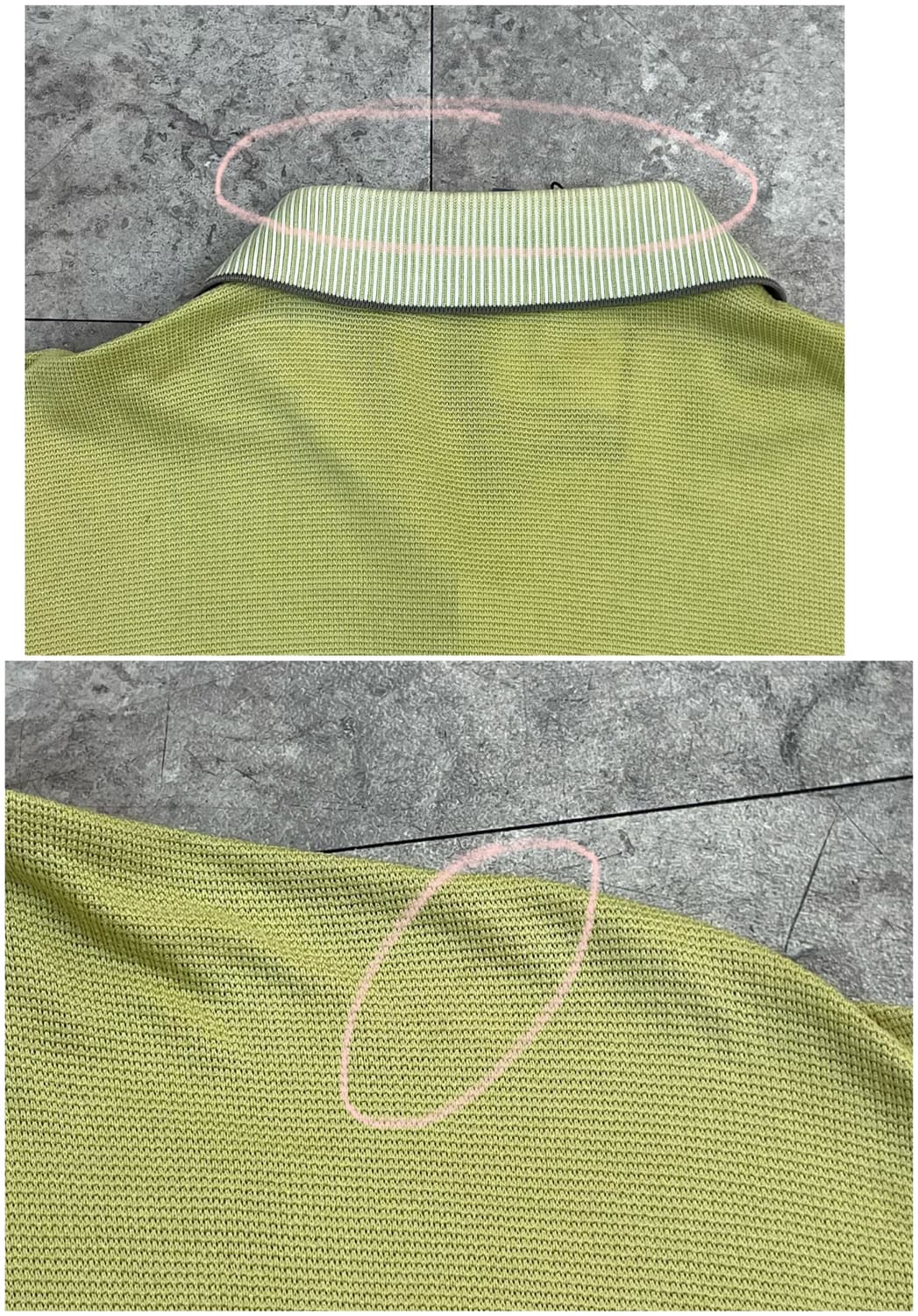 입생로랑 포켓 카라 반팔티 레몬 100 #csz3814 상품이미지9