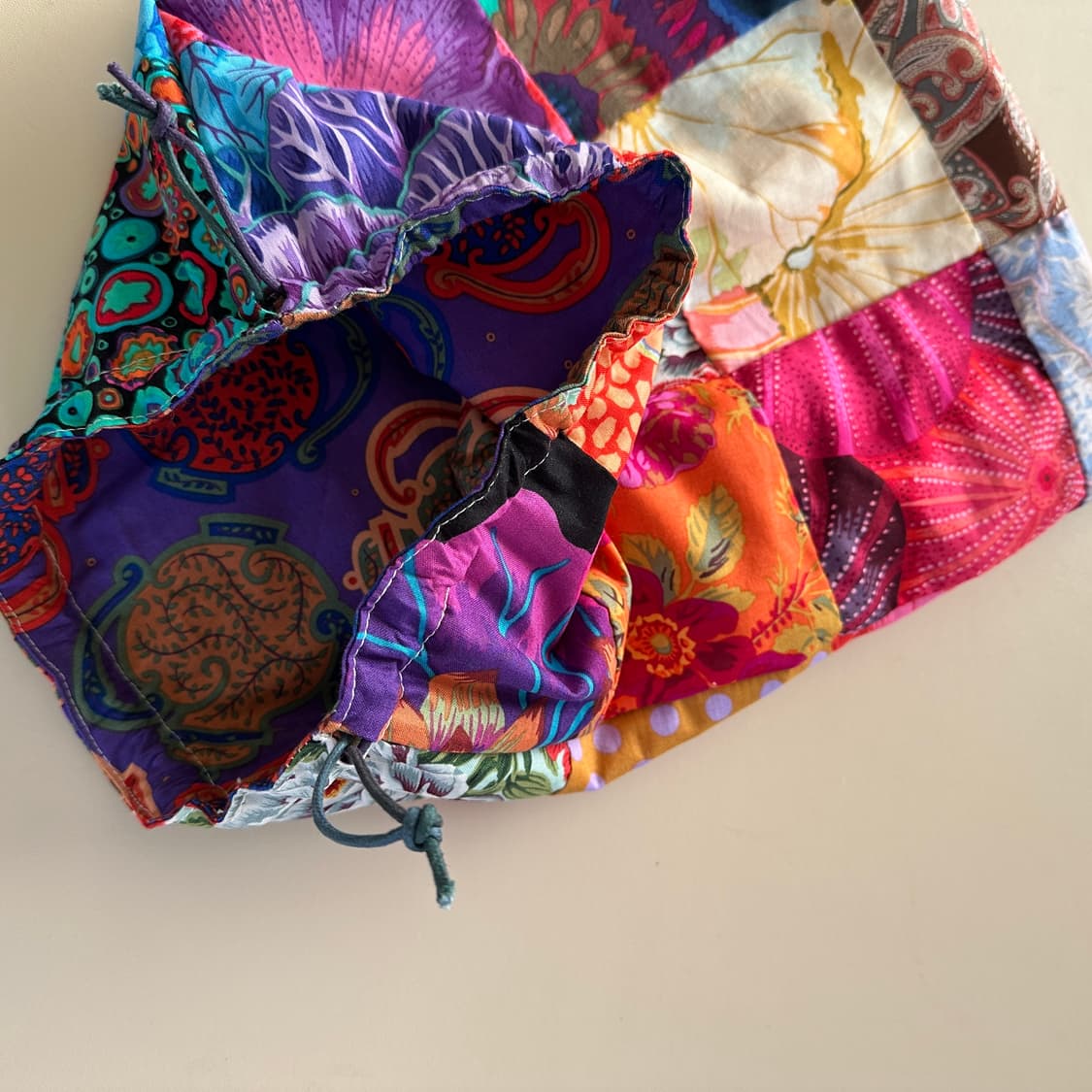 카페파셋 패치 끈 주머니 / 신발주머니 / 옷주머니 / 큰주머니 상품이미지3