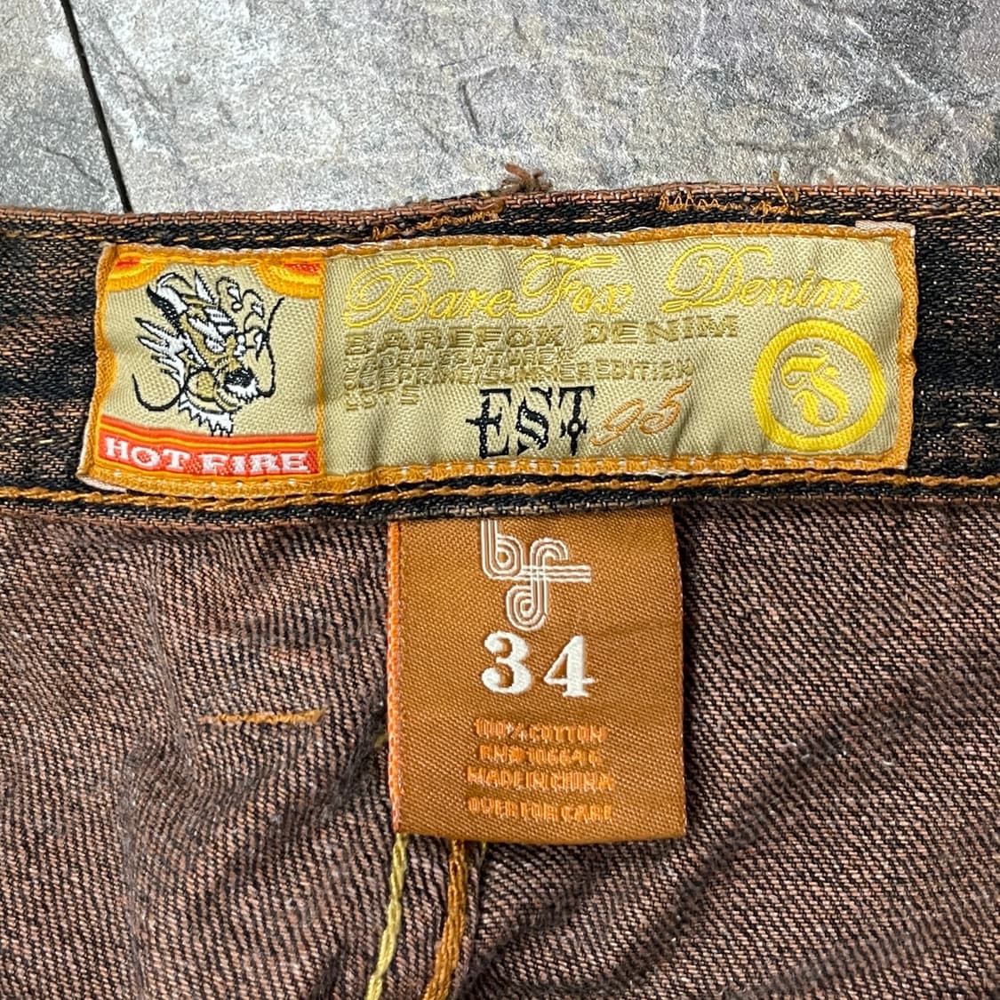 BAREFOX DENIM 자수 데님 팬츠 상품이미지6