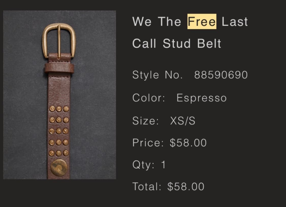 Free People 벨트 상품이미지7