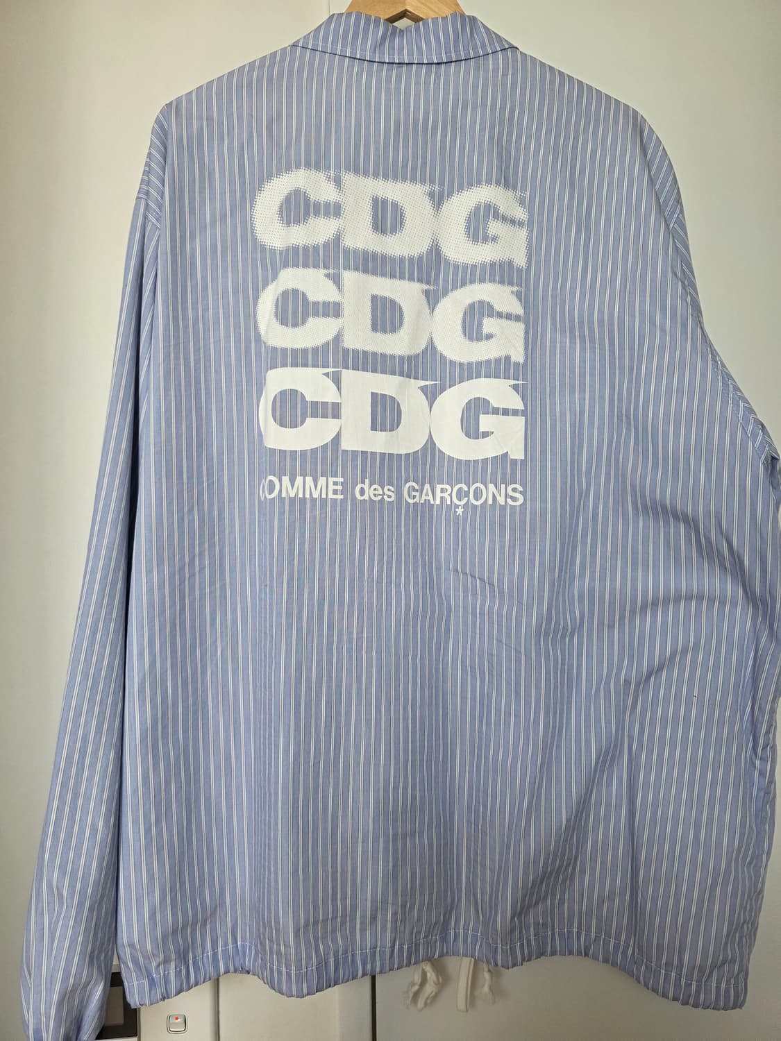 CDG GD 스트라이프 코치자켓 XXL 상품이미지2