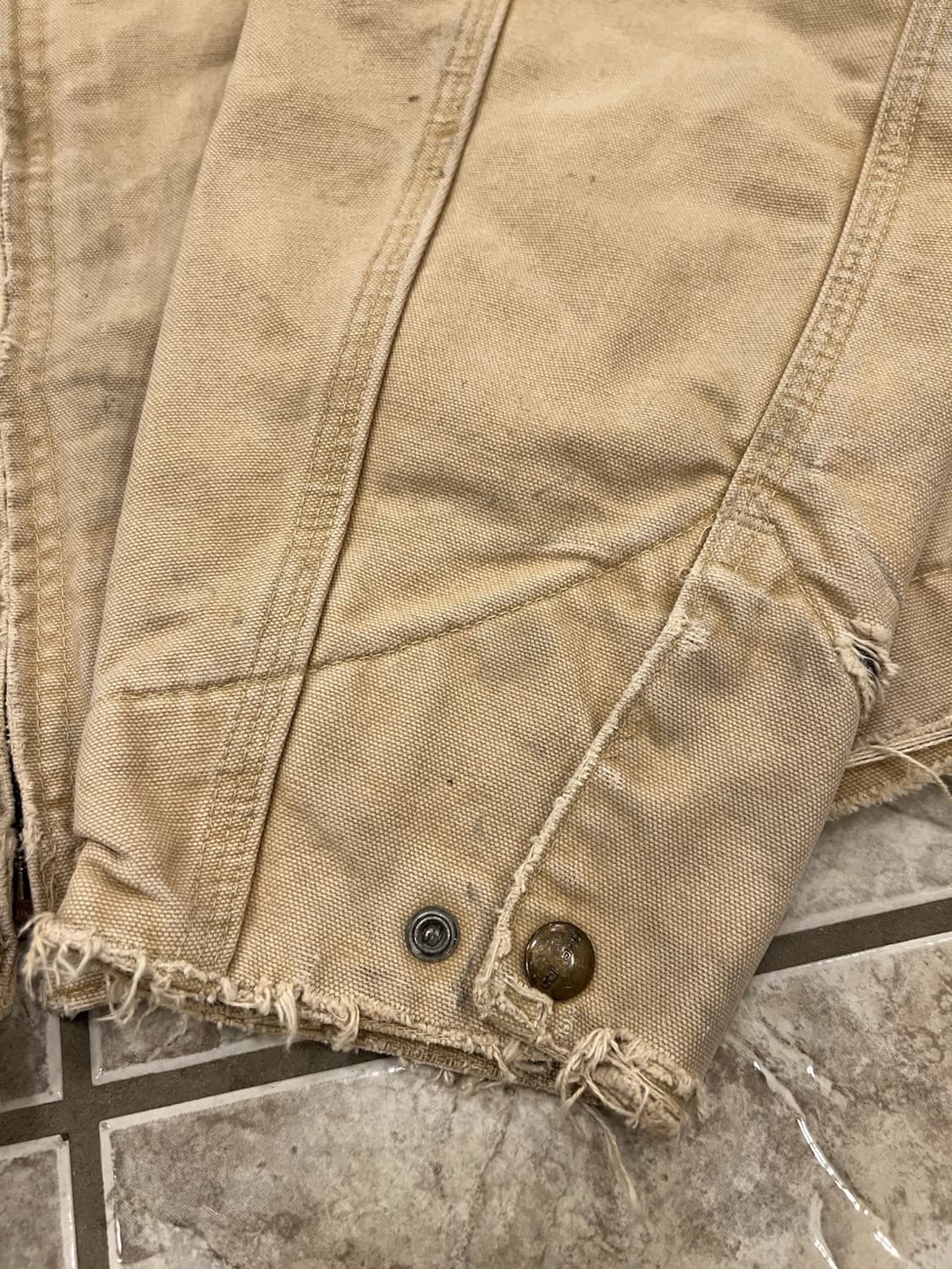 90s 칼하트 J97 디트로이트 자켓 브라운 상품이미지8