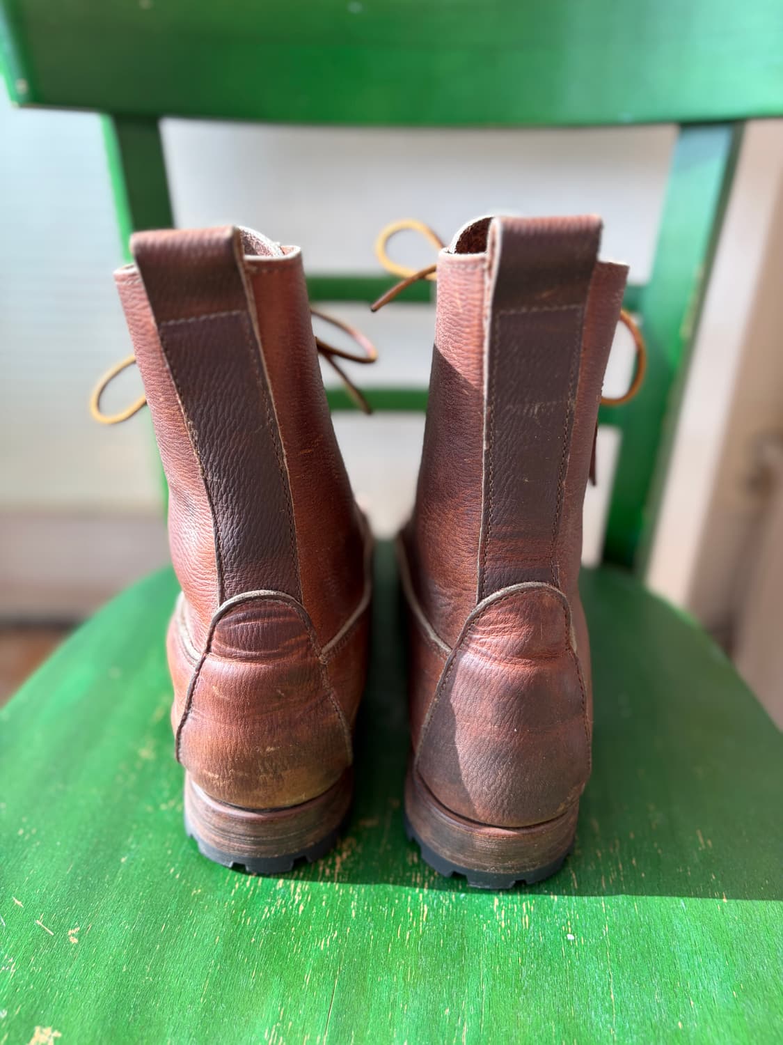 호윈사(Horween) 가죽 빈티지 미국 메이드 워크부츠 상품이미지4