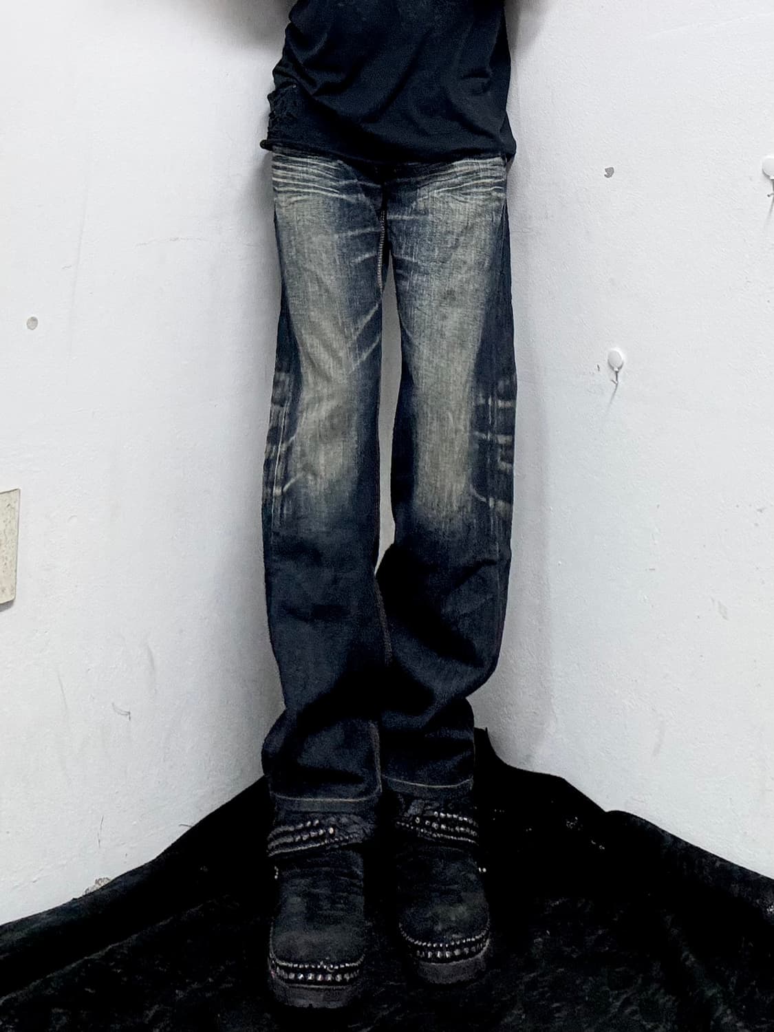 “EDWIN” Western Detail Crack Washed Pant 상품이미지2