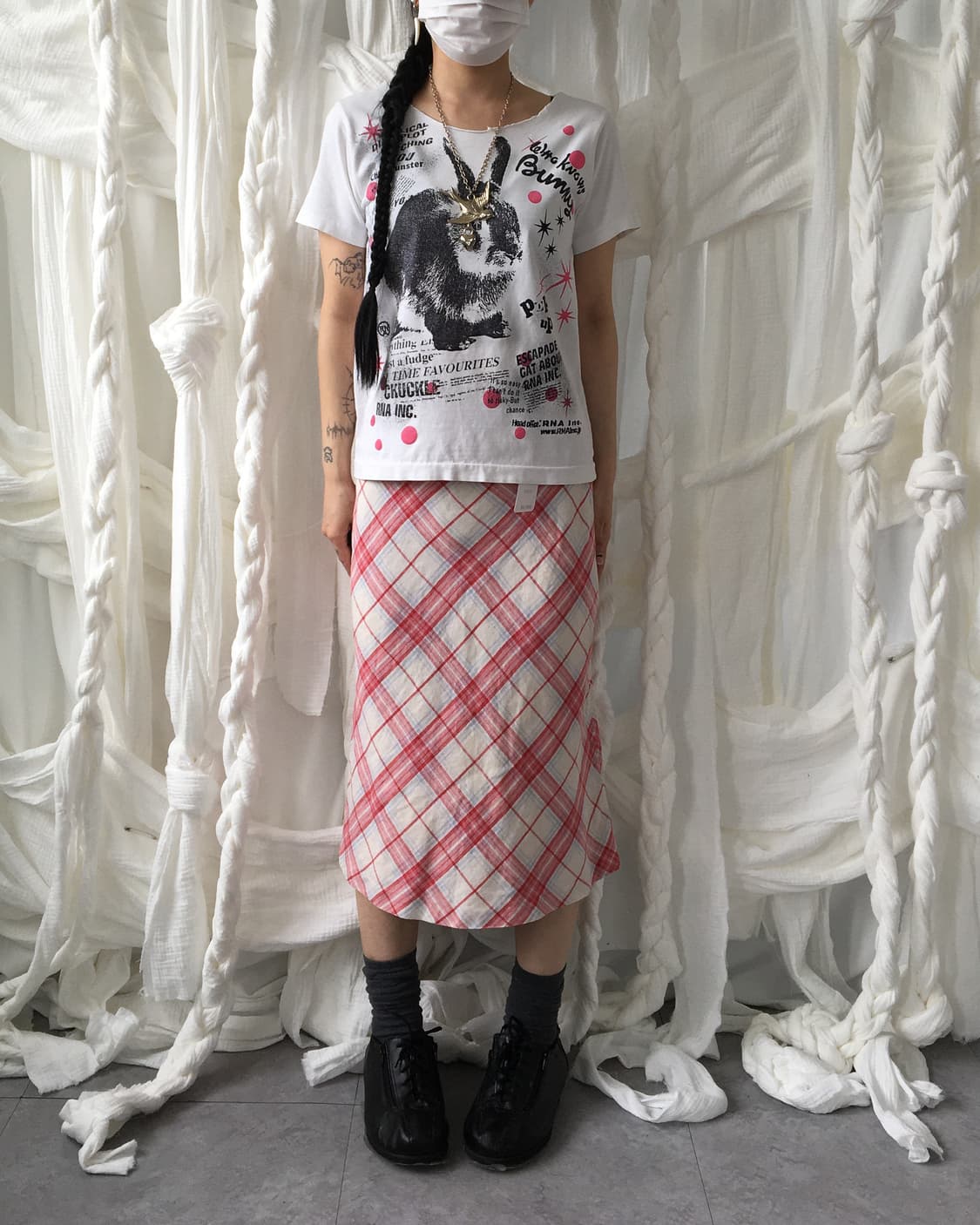 Rabbit printing t shirt 상품이미지7