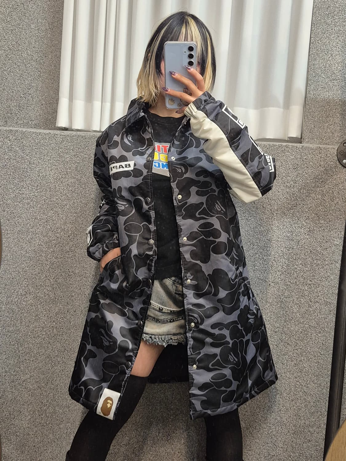 BAPE CAMO BUTTON COAT 상품이미지2