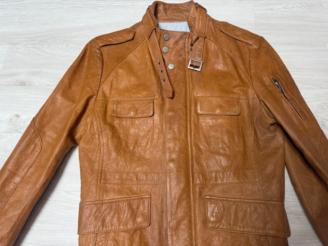 [95] 빈폴 브라운 양가죽 사파리 자켓 상품이미지3