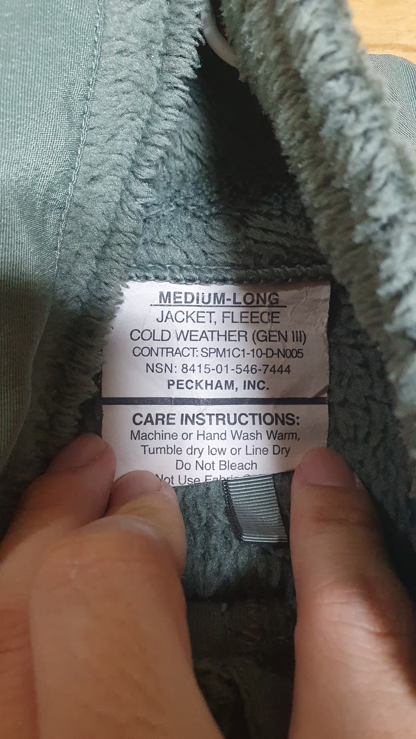미군 오리지널 gen3 플리스 상품이미지2