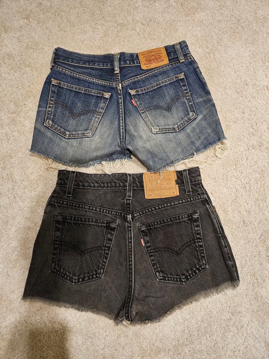 일본판(26-27)리바이스 여성 빈티지 데님 핫팬츠 상품이미지1