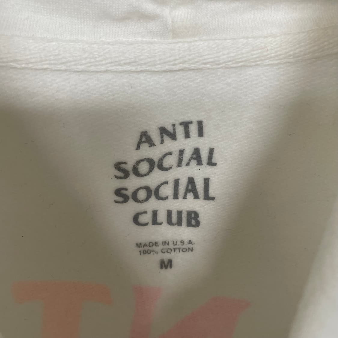 안티소셜클럽 레인보우 로고 후드티 화이트 상품이미지6