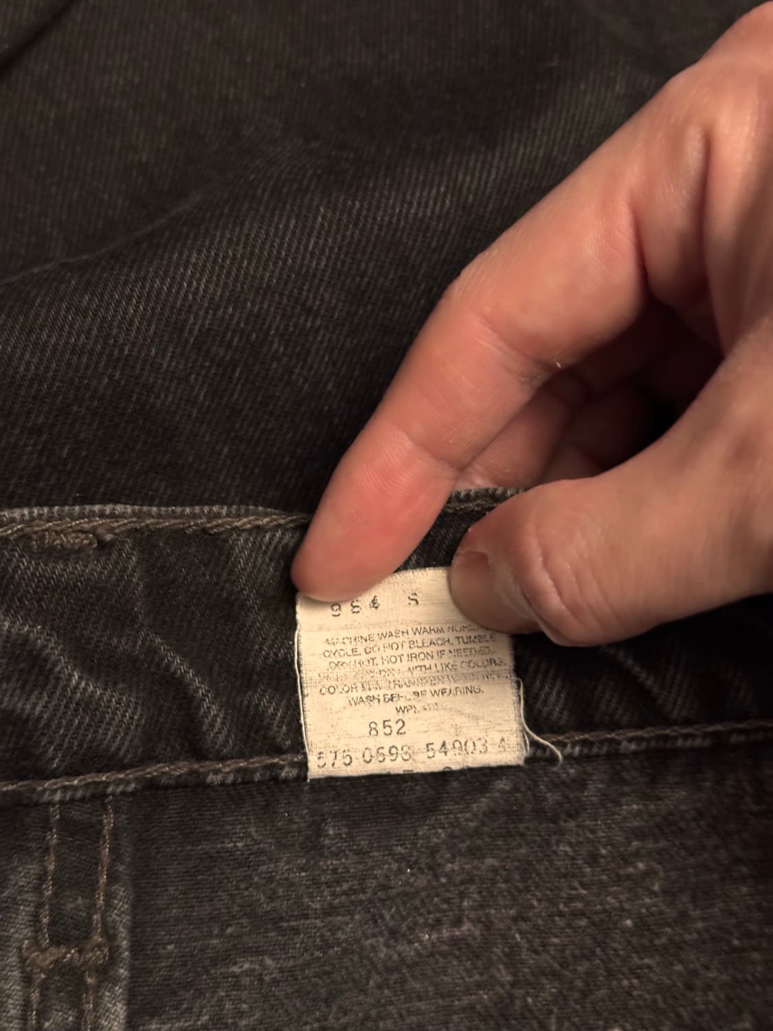 90s 리바이스 517 블랙/흑청 USA 35x34 상품이미지5