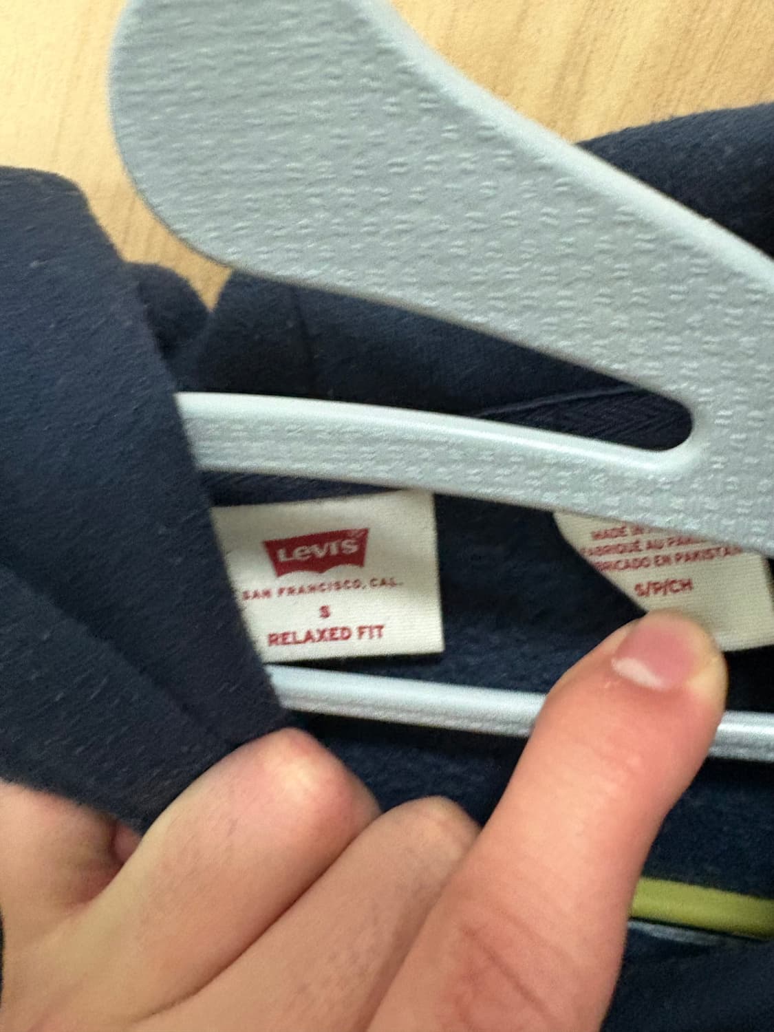 리바이스 네이비 후드티 S 상품이미지2