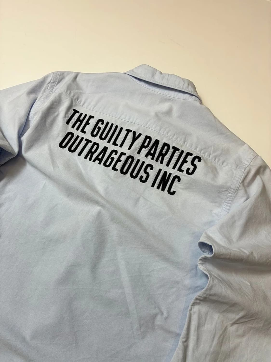 와코마리아 옥스포드 레터 셔츠 PN8365 상품이미지2