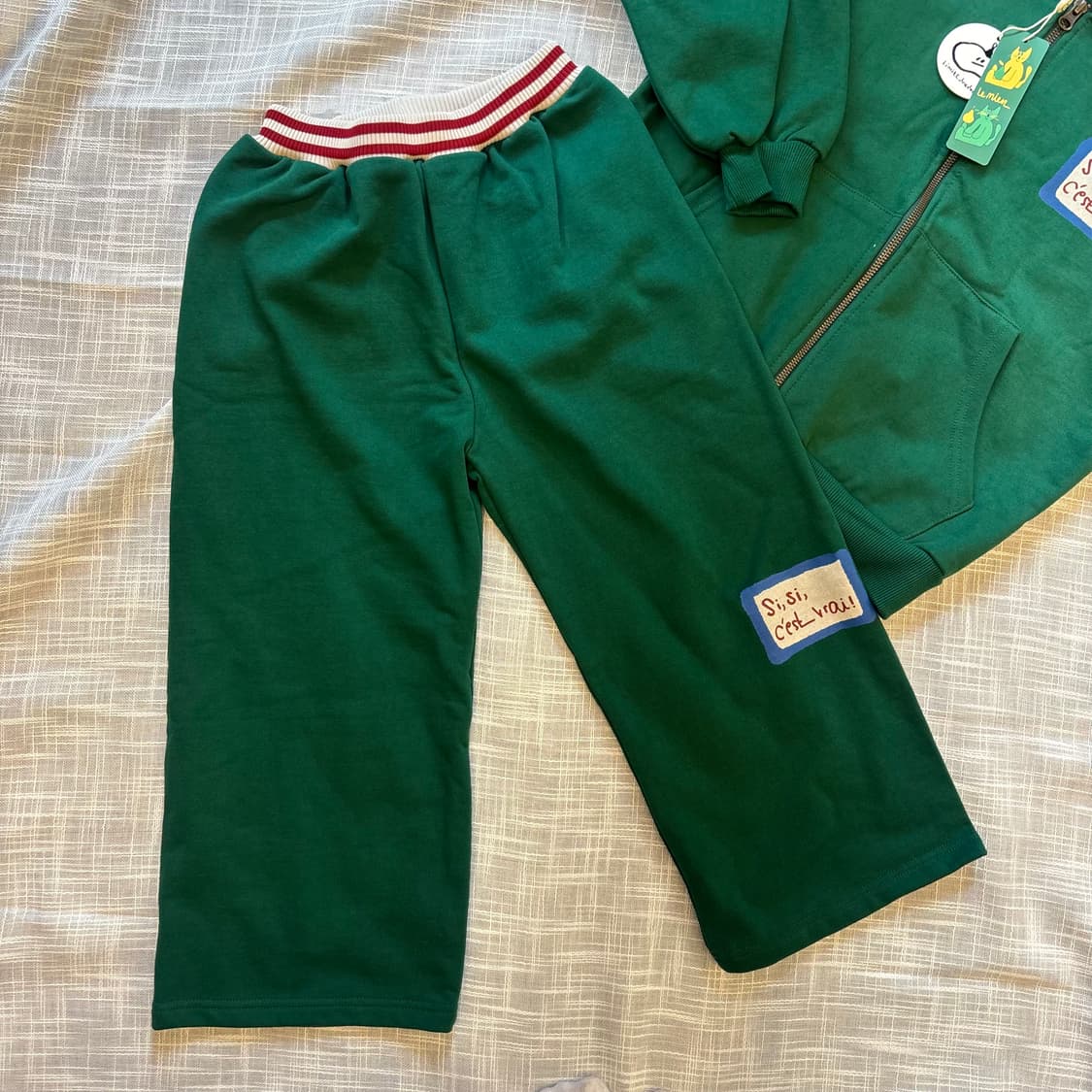 리미떼두두 그린 포인트 셋업(2XL)       상품이미지3