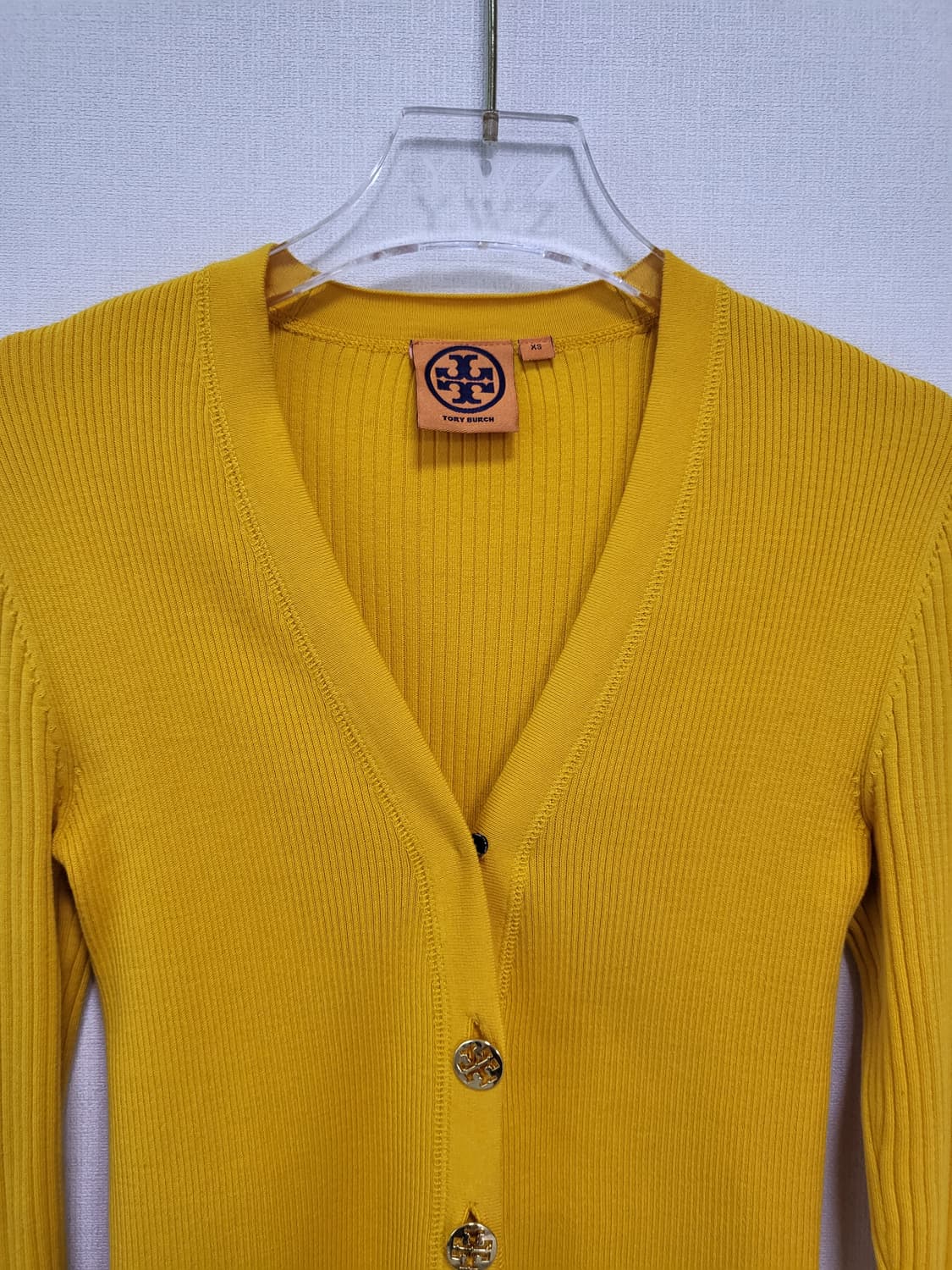 정품 토리버치 금장 골지 가디건 44-날씬66 상품이미지4