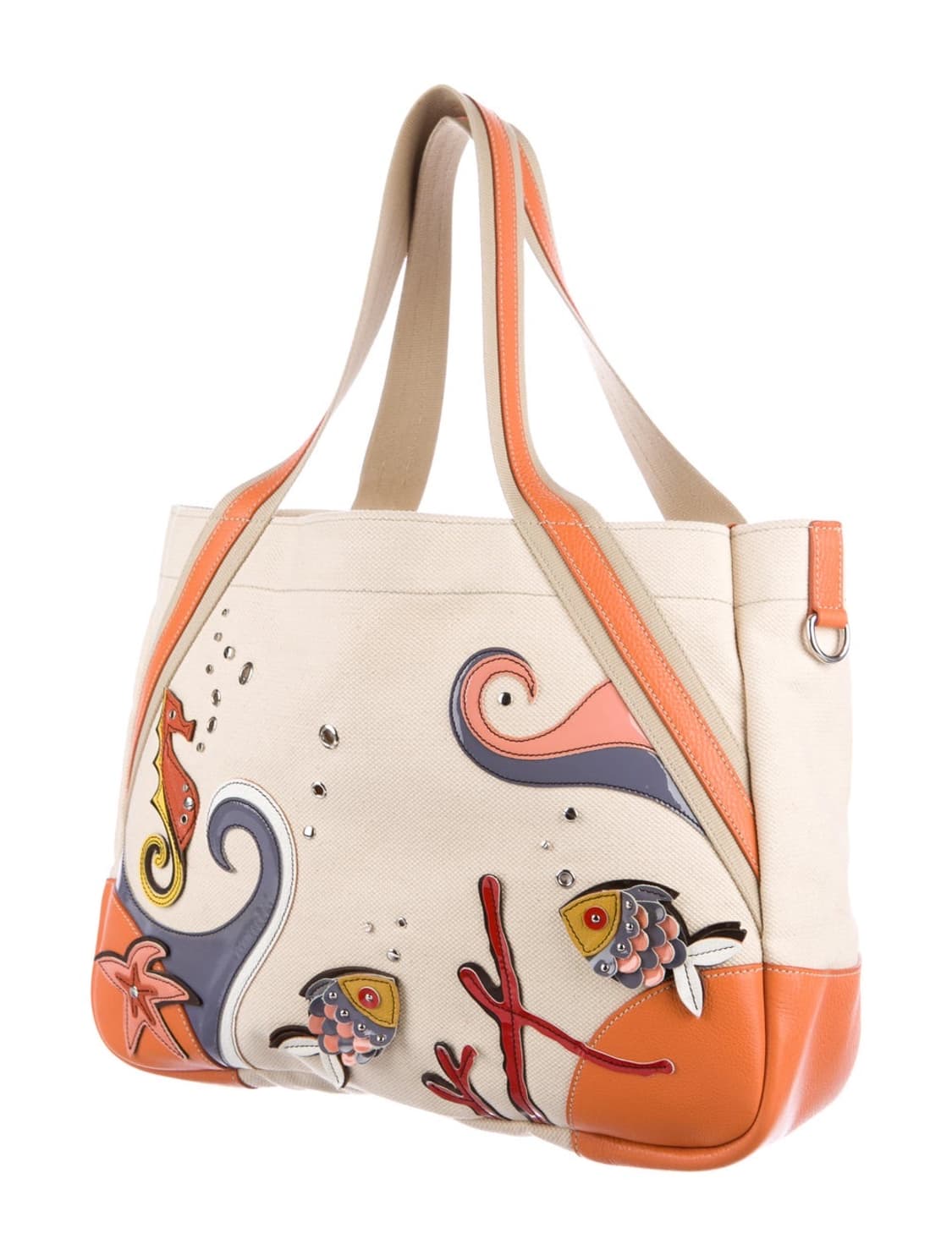 프라다 Sea Life 카나파 캔버스 빅 토트백 상품이미지2