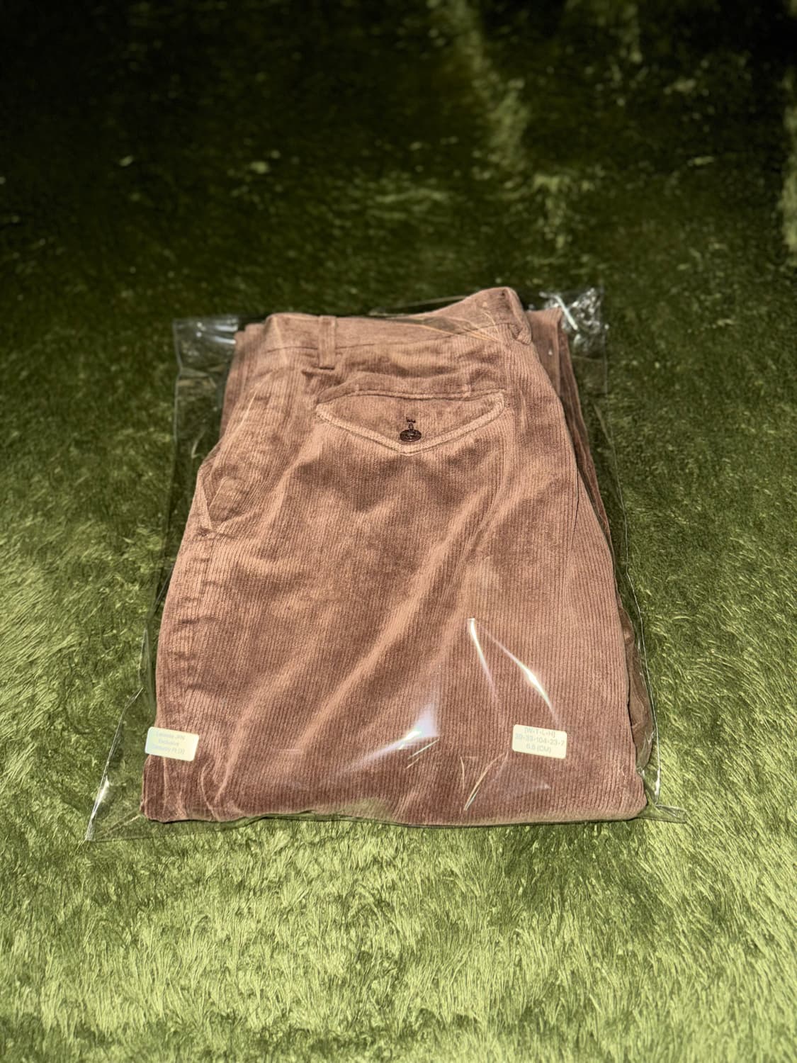 [3] 00s 라코스테 재팬 릴리즈 코듀로이 투턱 트라우저 브라운 상품이미지10