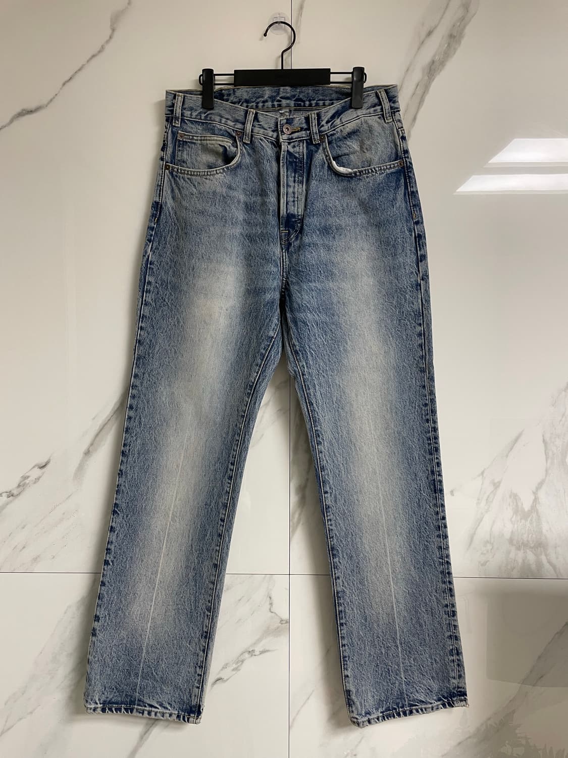 자라 오리진 라이트 블루 스트레이트 진 31사이즈 상품이미지5