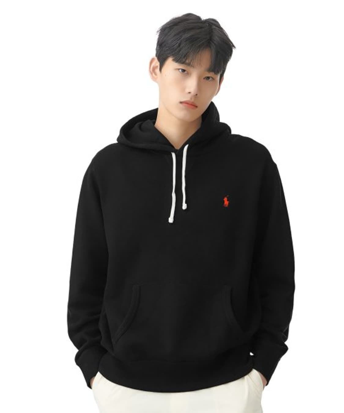 폴로 후드티 검정 상품이미지1