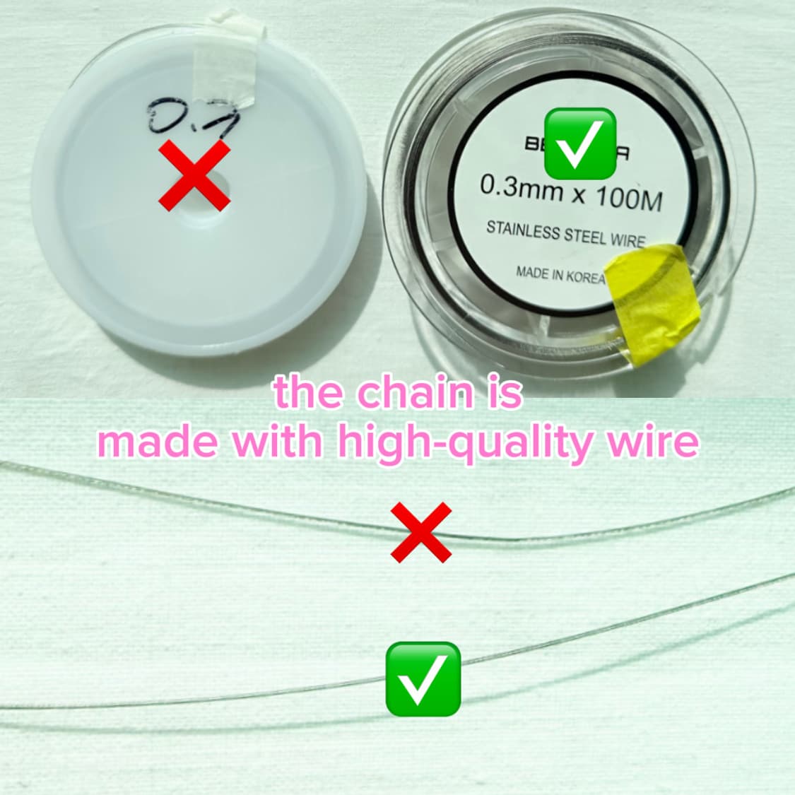 핸드메이드🌷봄꽃(블루) 목걸이  상품이미지8