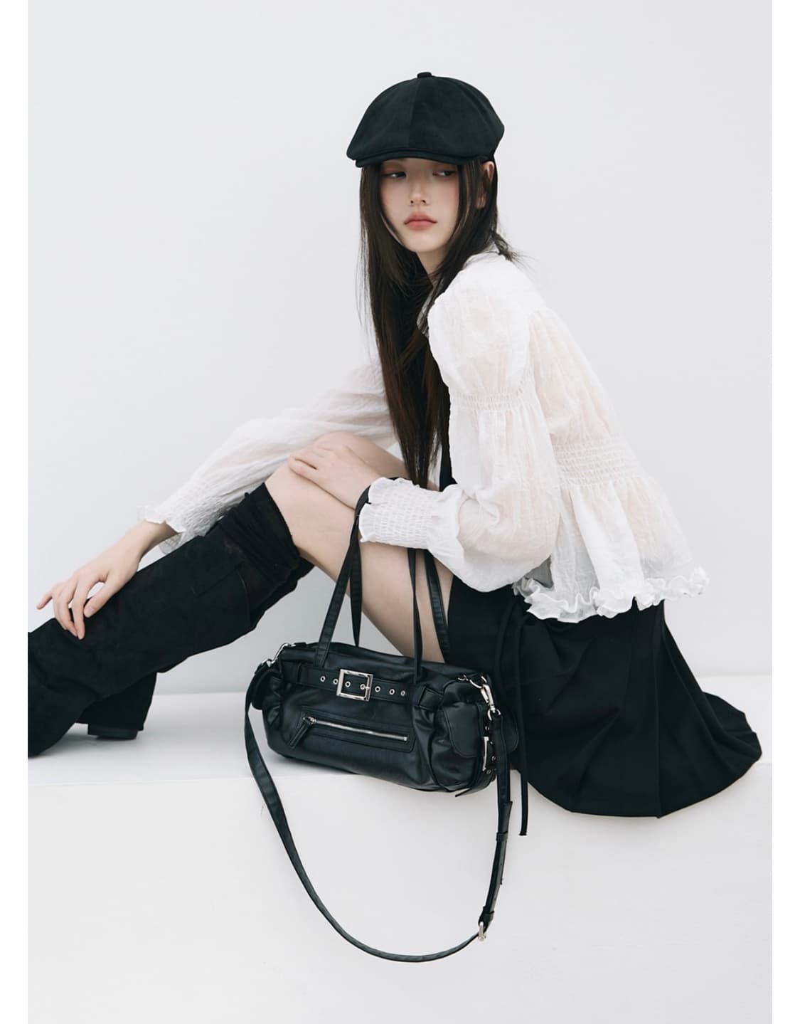 라벨르블랑 모노 벨트백 블랙 + 스트랩 포함 상품이미지5