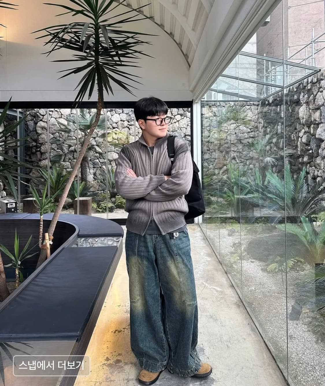 이스트서비스샵 웰트포켓 와이드 데님팬츠 48 상품이미지7