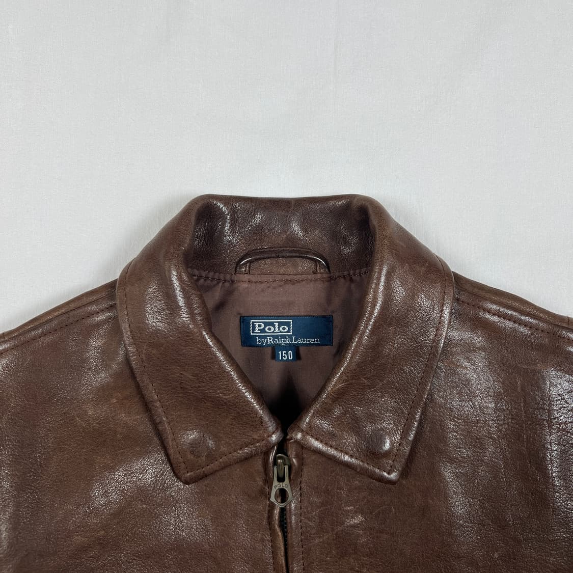 90’s 폴로랄프로렌 카우레더 a-2 가죽자켓 상품이미지7