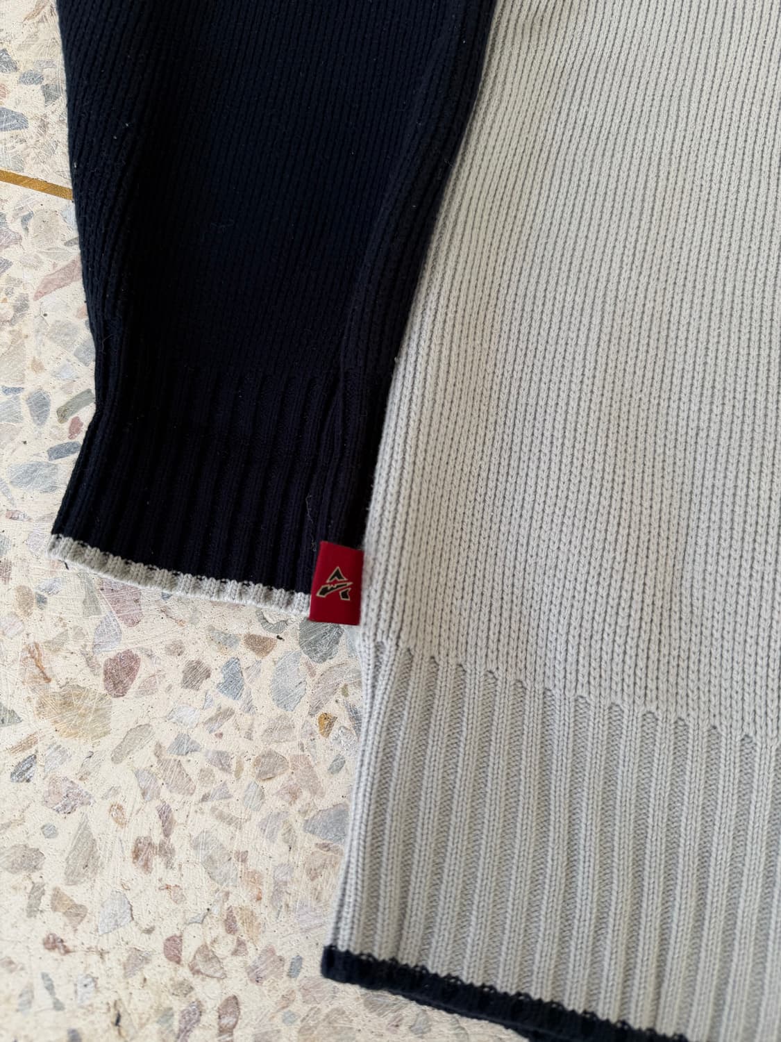 Avirex 로고 니트 (배색 래글런 스타일) 상품이미지8