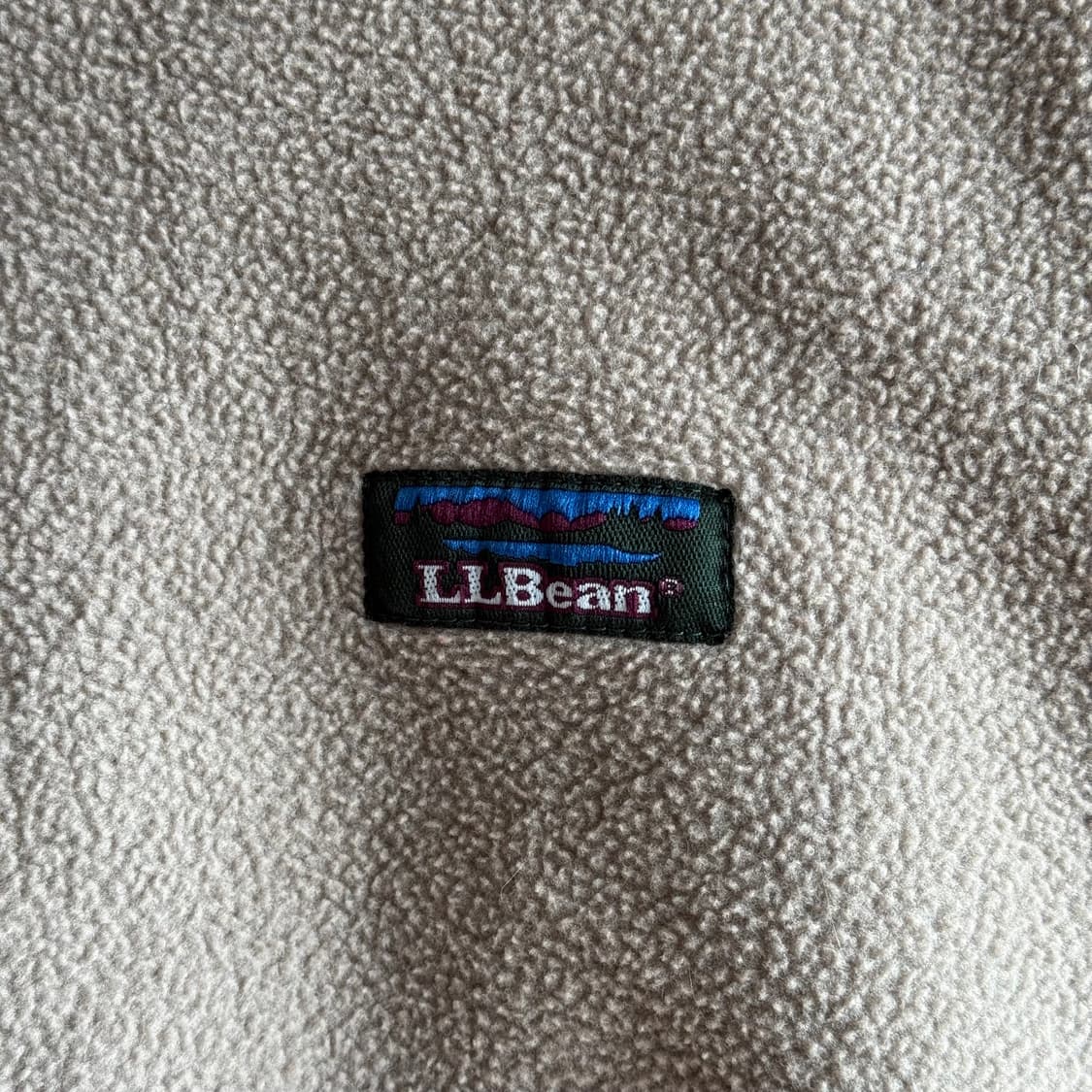 90s L.L.Bean 플리스 하프 집업 오트밀 상품이미지6