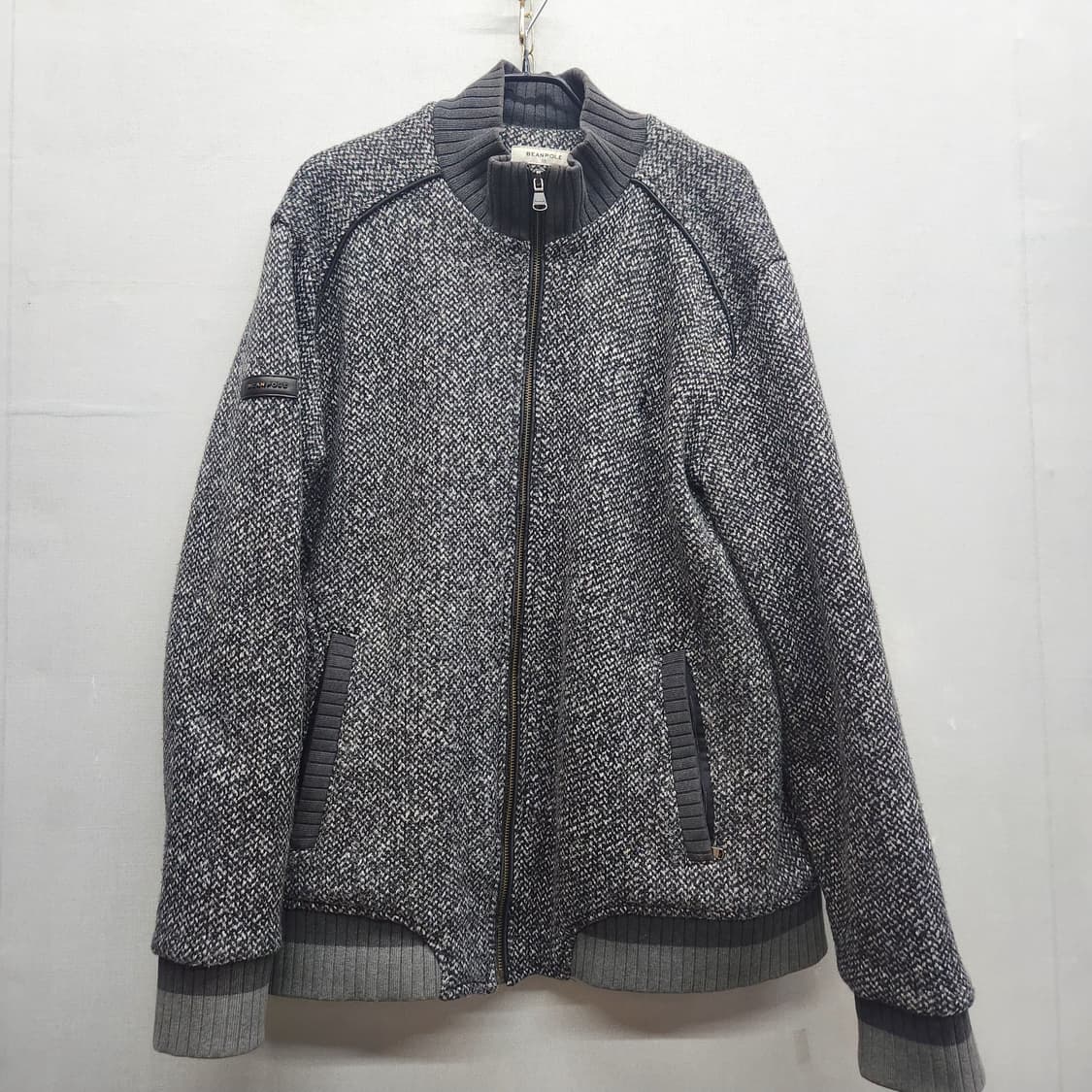 빈폴 헤링본 로고 와펜 안감양털 자켓 115(XL) 상품이미지1