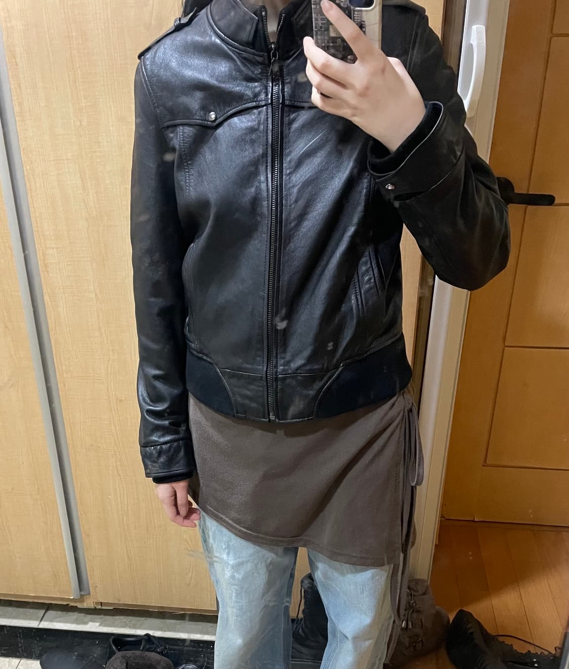 빈티지 가죽 자켓 상품이미지8