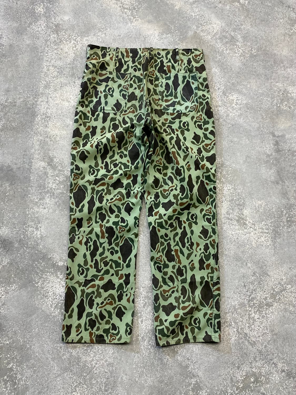 [32] 80s 한국군 밀리터리 덕헌터 카모플라쥬 팬츠 상품이미지5