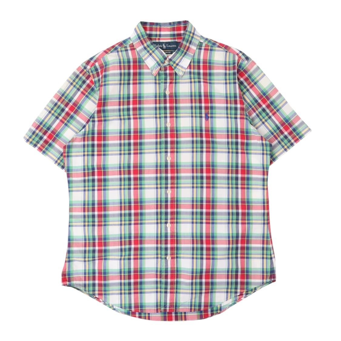 폴로 랄프로렌 체크 커스텀핏 하프 셔츠 상품이미지1