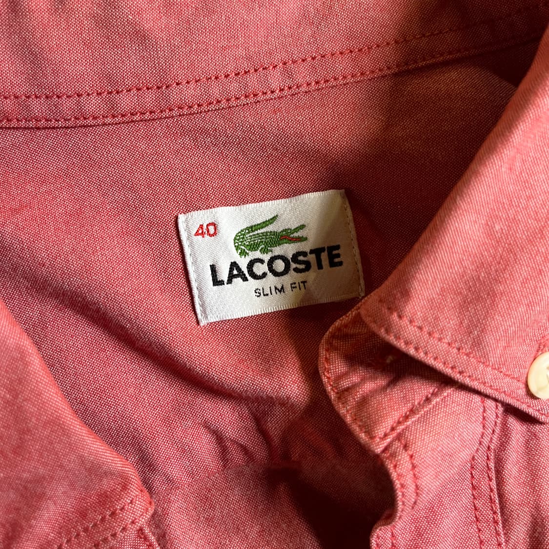 라코스테 솔리드 셔츠 상품이미지5