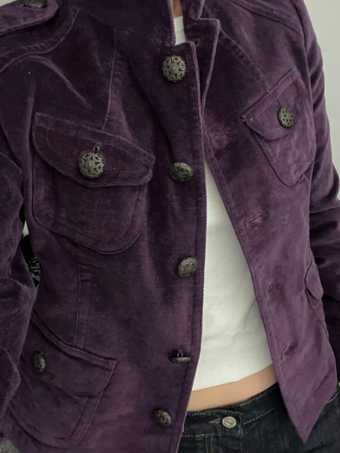 퍼플 빈티지 나폴레옹 자켓 상품이미지5
