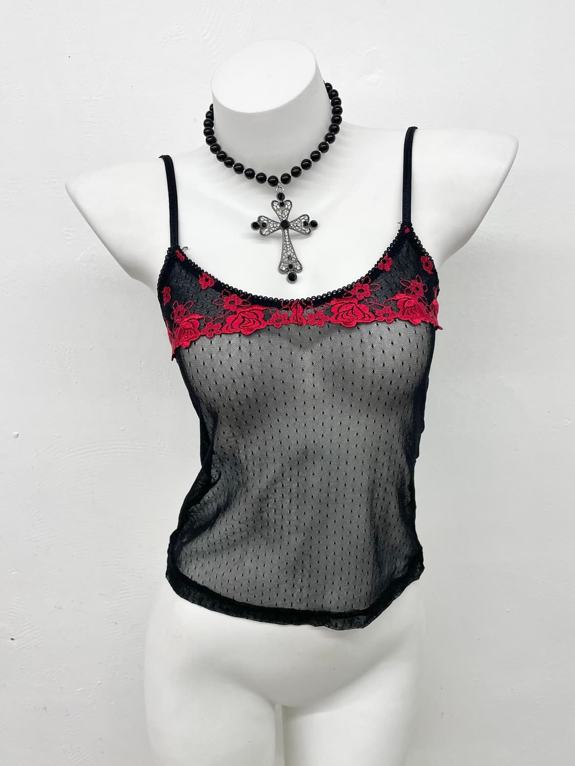 블랙 오리렌탈 로즈 슬립 상품이미지1