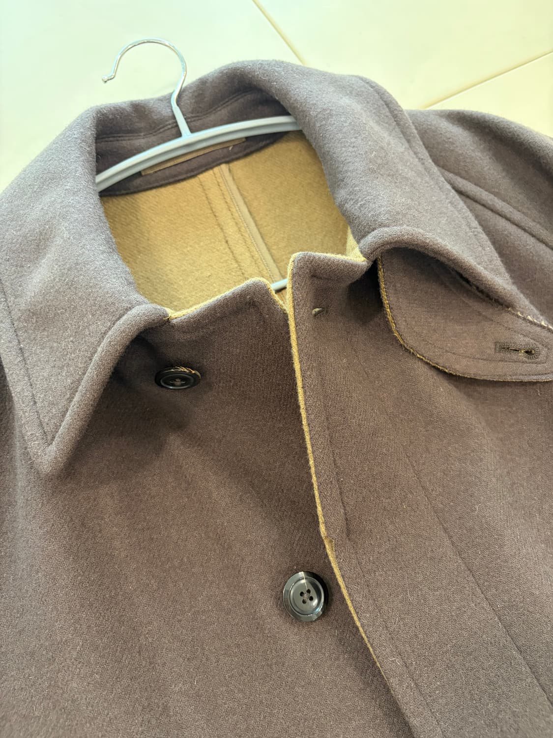 캡틴선샤인 트래블러 브라운 발마칸 코트 40(105) 상품이미지4