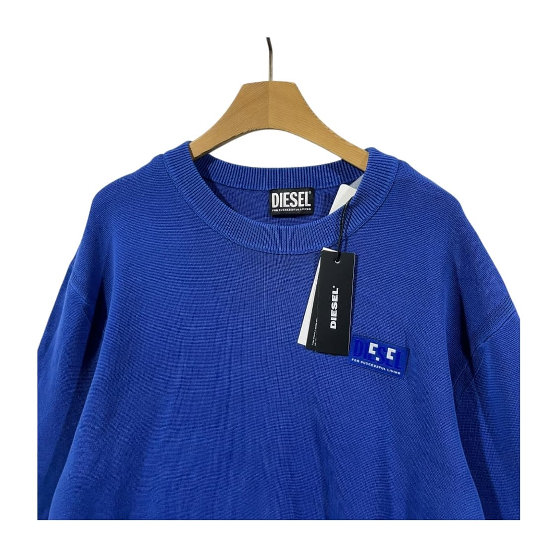 [DIESEL] 디젤 로고패치 블루 니트(새상품) 상품이미지2
