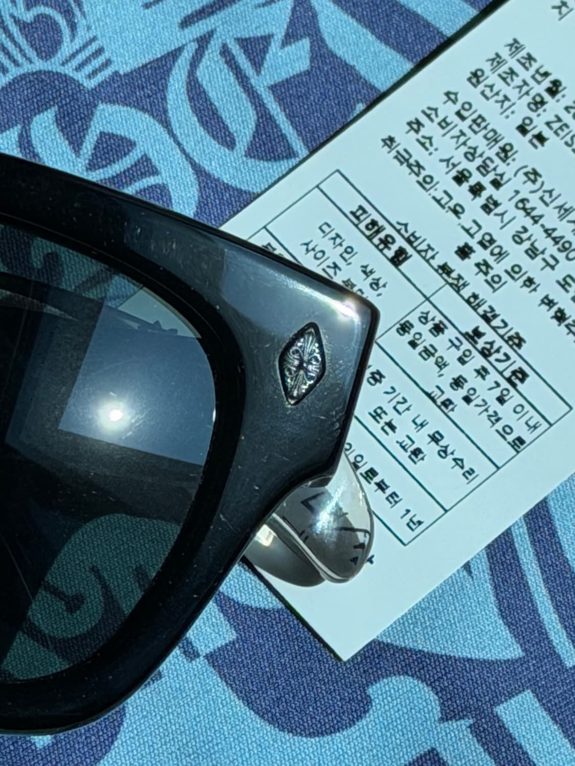 크롬하츠 딕 핏제너 블랙 실버 선글라스 안경 상품이미지9