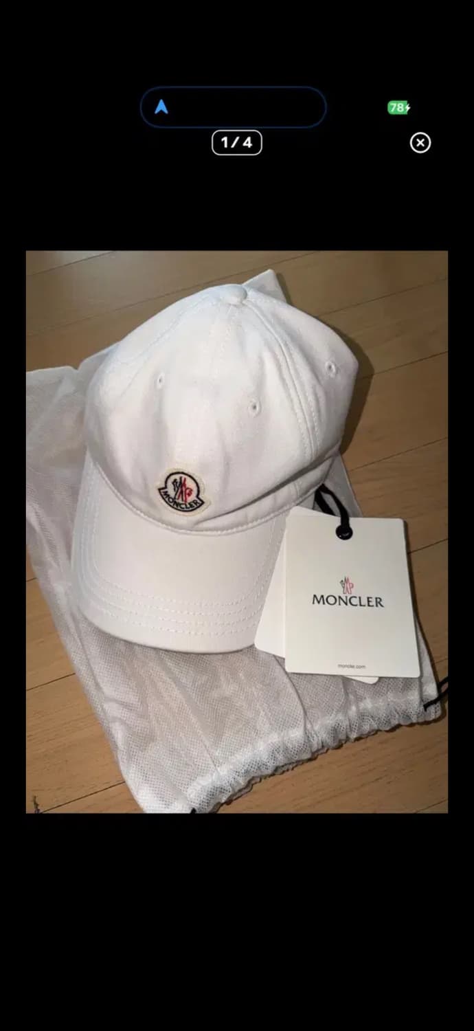 몽클레어 모자 화이트 상품이미지1