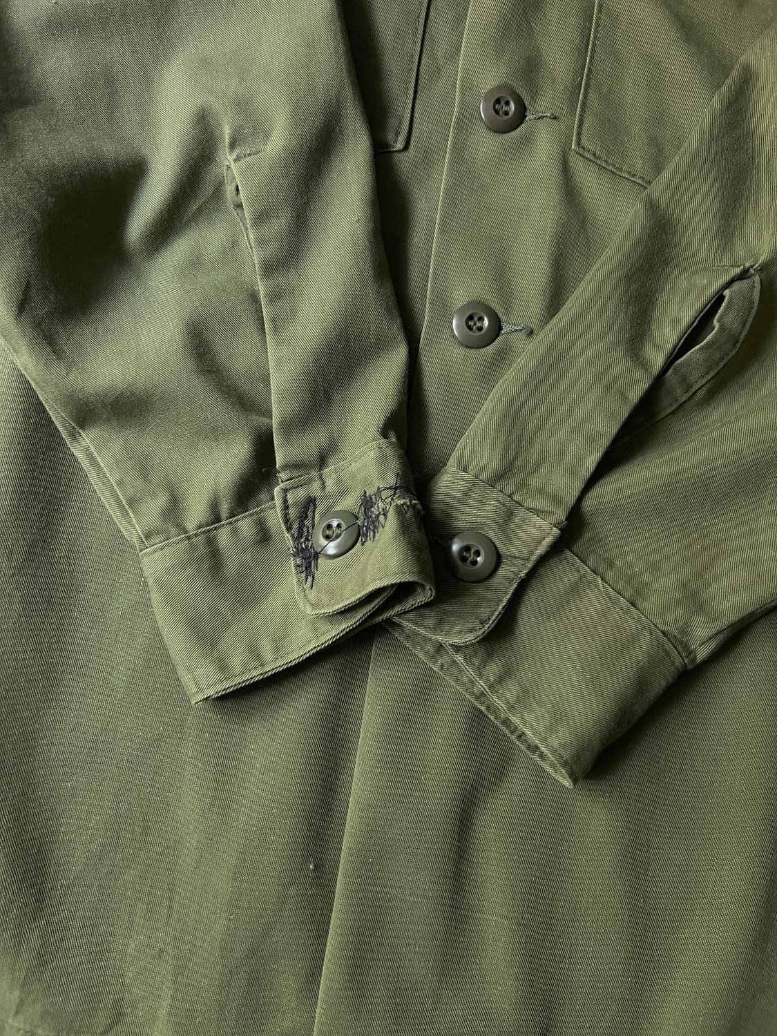 [M]70's 오리지널 U.S ARMY OG-507셔츠 상품이미지5