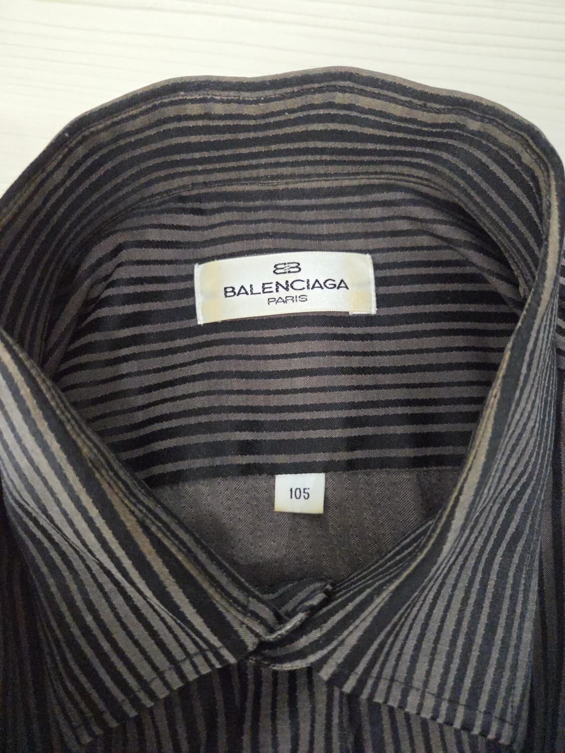 발렌시아가 파리 라이센스 빈티지 스트라이프 긴팔 셔츠 상품이미지9